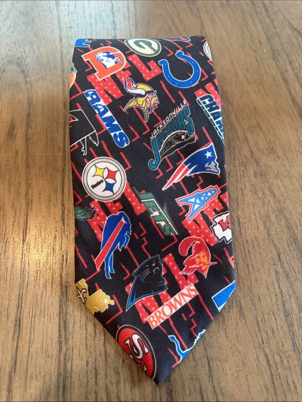 Vintage 1994 Ralph Marlin NFL Team Logo Tie Buffalo Bills Bears Cowboys Rams